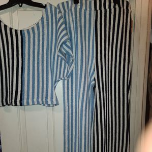 FP Beach 2 Piece Vertical Stripe Set